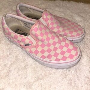 Pink Checkered Vans